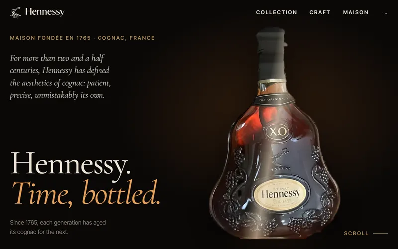 Hennessy Concept website home page (opens the live site)
